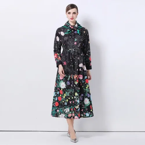Gucci Dresses Long Sleeved For Women #1426981