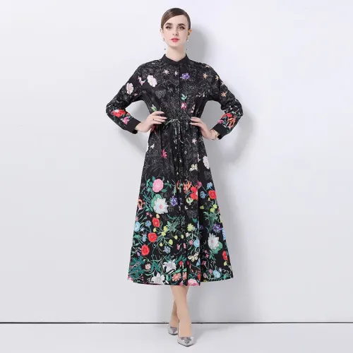 Replica Gucci Dresses Long Sleeved For Women #1426981 $68.00 USD for Wholesale