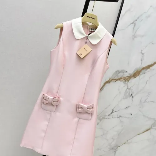 Replica MIU MIU Dresses Sleeveless For Women #1427096 $125.00 USD for Wholesale