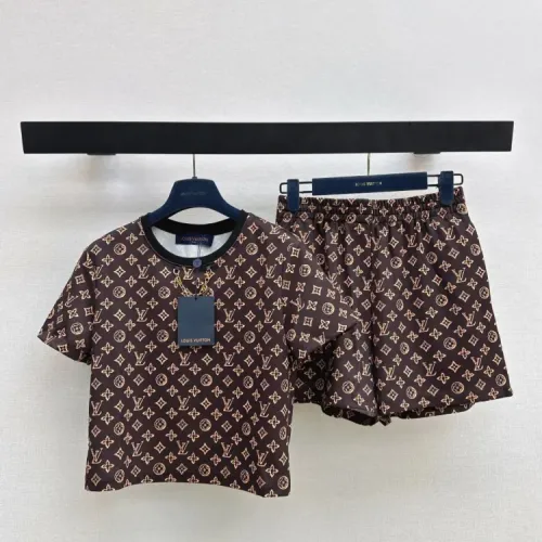 Louis Vuitton LV Tracksuits Short Sleeved For Women #1427114 $122.00 USD, Wholesale Replica Louis Vuitton LV Tracksuits