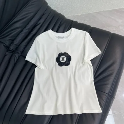 Chanel T-Shirts Short Sleeved For Women #1427154 $56.00 USD, Wholesale Replica Chanel T-Shirts