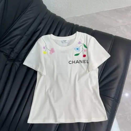Chanel T-Shirts Short Sleeved For Women #1427161 $52.00 USD, Wholesale Replica Chanel T-Shirts