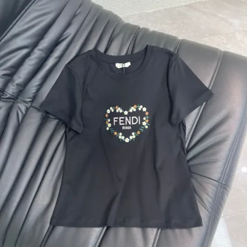 Fendi T-Shirts Short Sleeved For Women #1427172 $52.00 USD, Wholesale Replica Fendi T-Shirts