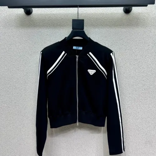 Prada Jackets Long Sleeved For Women #1427341 $76.00 USD, Wholesale Replica Prada Jackets