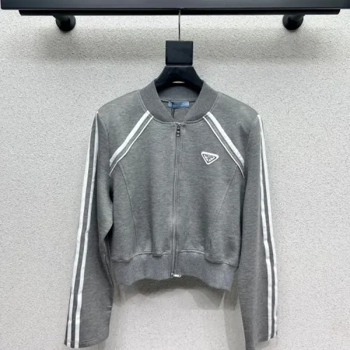 Prada Jackets Long Sleeved For Women #1427344 $76.00 USD, Wholesale Replica Prada Jackets