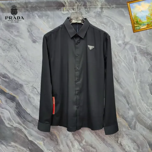 Prada Shirts Long Sleeved For Men #1427372 $40.00 USD, Wholesale Replica Prada Shirts