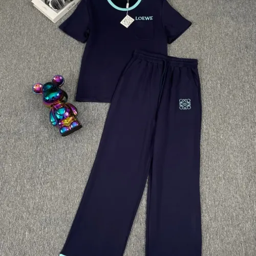 LOEWE Tracksuits Short Sleeved For Women #1427399 $88.00 USD, Wholesale Replica LOEWE Tracksuits