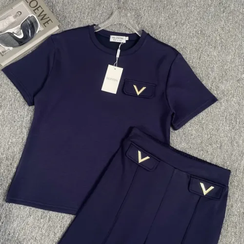 Replica Valentino Tracksuits Short Sleeved For Women #1427423 $88.00 USD for Wholesale