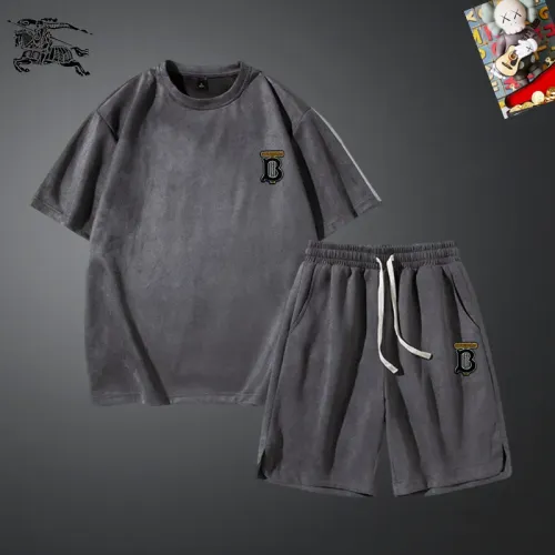 Burberry Tracksuits Short Sleeved For Men #1427431 $48.00 USD, Wholesale Replica Burberry Tracksuits