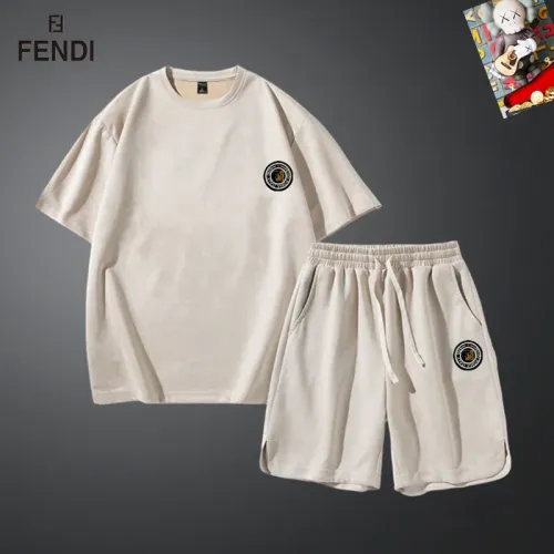 Fendi Tracksuits Short Sleeved For Men #1427444 $48.00 USD, Wholesale Replica Fendi Tracksuits