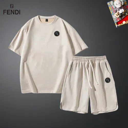 Fendi Tracksuits Short Sleeved For Men #1427486 $48.00 USD, Wholesale Replica Fendi Tracksuits