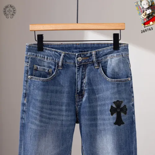 Replica Chrome Hearts Jeans For Men #1427498 $48.00 USD for Wholesale