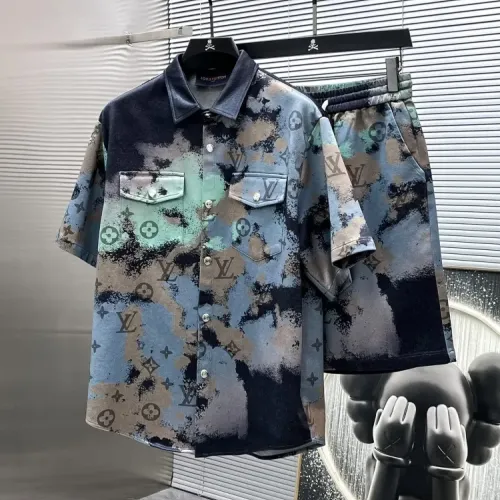 Louis Vuitton LV Tracksuits Short Sleeved For Men #1427840 $68.00 USD, Wholesale Replica Louis Vuitton LV Tracksuits