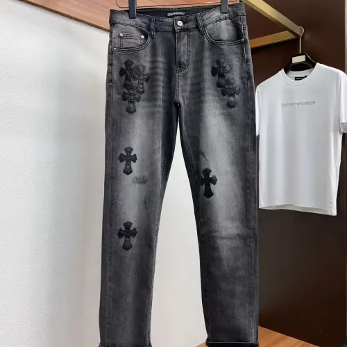 Replica Chrome Hearts Jeans For Men #1428585 $48.00 USD for Wholesale