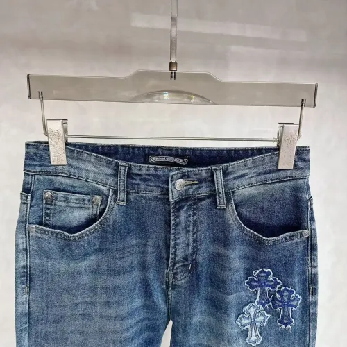 Replica Chrome Hearts Jeans For Men #1428586 $48.00 USD for Wholesale