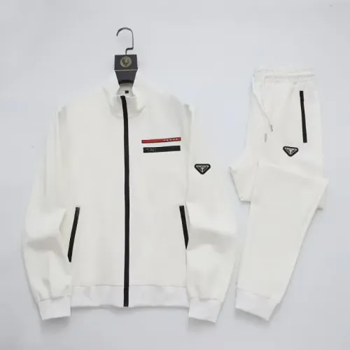 Prada Tracksuits Long Sleeved For Men #1428790 $92.00 USD, Wholesale Replica Prada Tracksuits