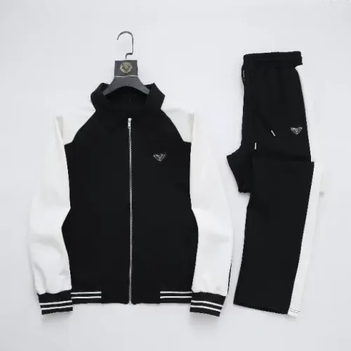Prada Tracksuits Long Sleeved For Men #1428795 $92.00 USD, Wholesale Replica Prada Tracksuits