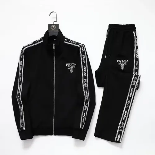 Prada Tracksuits Long Sleeved For Men #1428800 $92.00 USD, Wholesale Replica Prada Tracksuits
