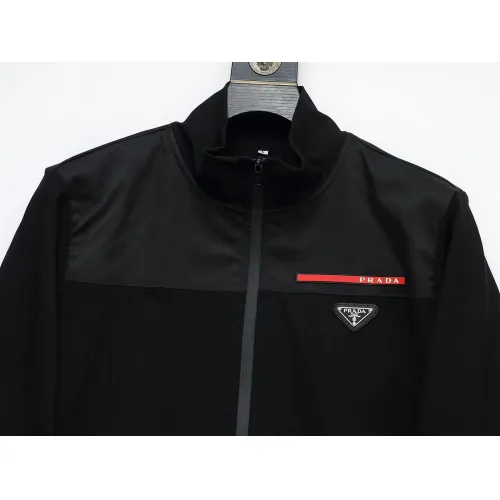 Replica Prada Tracksuits Long Sleeved For Men #1428801 $92.00 USD for Wholesale