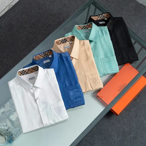 Replica Burberry Shirts Long Sleeved For Men #1428951 $40.00 USD for Wholesale