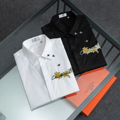 Replica Christian Dior Shirts Long Sleeved For Men #1428967 $48.00 USD for Wholesale