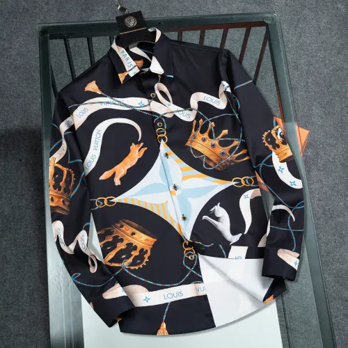 Louis Vuitton LV Shirts Long Sleeved For Men #1428969 $48.00 USD, Wholesale Replica Louis Vuitton LV Shirts