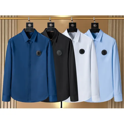 Replica Burberry Shirts Long Sleeved For Men #1428973 $40.00 USD for Wholesale