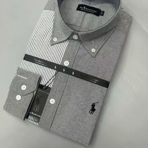 Replica Ralph Lauren Polo Shirts Long Sleeved For Men #1428983 $40.00 USD for Wholesale