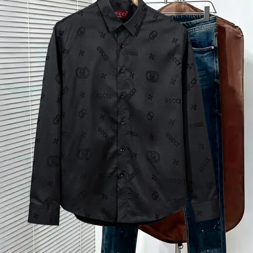 Replica Gucci Shirts Long Sleeved For Men #1428988 $48.00 USD for Wholesale