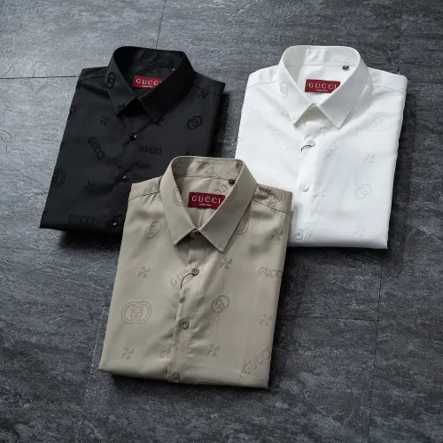 Replica Gucci Shirts Long Sleeved For Men #1428988 $48.00 USD for Wholesale