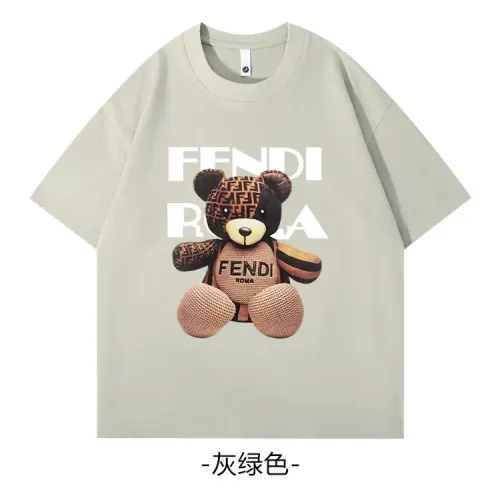 Fendi T-Shirts Short Sleeved For Unisex #1429067 $34.00 USD, Wholesale Replica Fendi T-Shirts