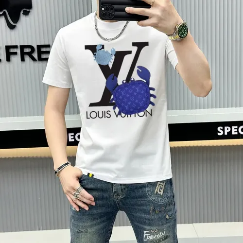 Louis Vuitton LV T-Shirts Short Sleeved For Men #1429245 $40.00 USD, Wholesale Replica Louis Vuitton LV T-Shirts