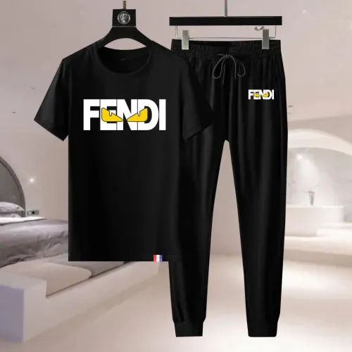 Fendi Tracksuits Short Sleeved For Men #1429395 $76.00 USD, Wholesale Replica Fendi Tracksuits