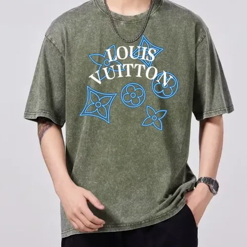 Louis Vuitton LV T-Shirts Short Sleeved For Men #1429535 $45.00 USD, Wholesale Replica Louis Vuitton LV T-Shirts