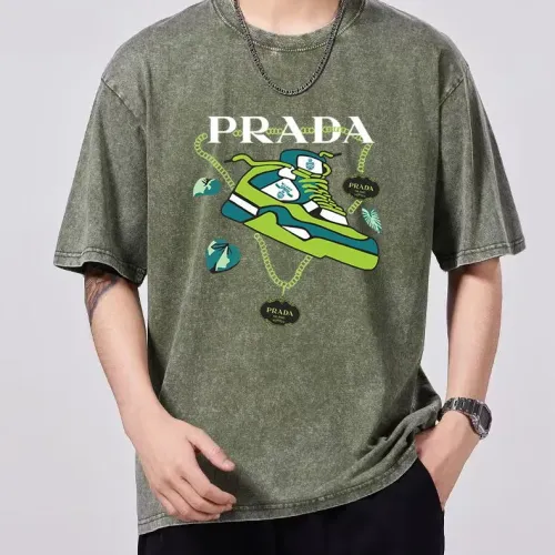 Prada T-Shirts Short Sleeved For Men #1429557 $45.00 USD, Wholesale Replica Prada T-Shirts