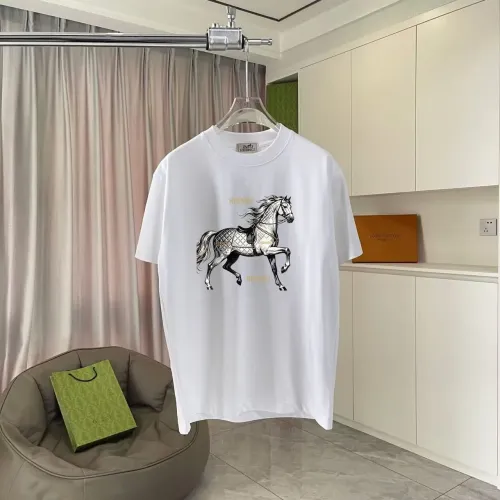 Hermes T-Shirts Short Sleeved For Unisex #1429652 $42.00 USD, Wholesale Replica Hermes T-Shirts