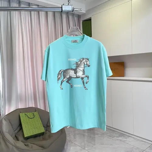 Hermes T-Shirts Short Sleeved For Unisex #1429653 $42.00 USD, Wholesale Replica Hermes T-Shirts