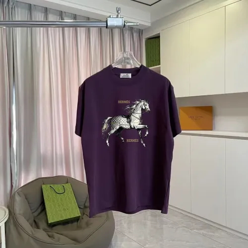 Hermes T-Shirts Short Sleeved For Unisex #1429654 $42.00 USD, Wholesale Replica Hermes T-Shirts