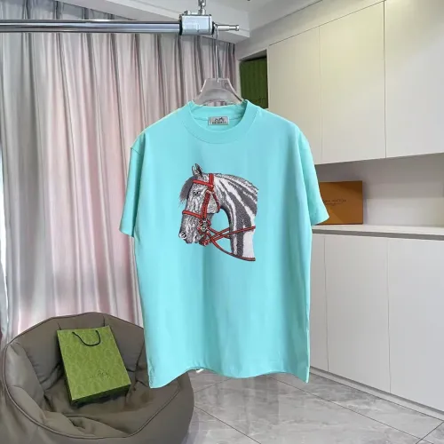 Hermes T-Shirts Short Sleeved For Unisex #1429657 $42.00 USD, Wholesale Replica Hermes T-Shirts