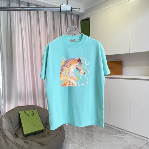 Hermes T-Shirts Short Sleeved For Unisex #1429661 $42.00 USD, Wholesale Replica Hermes T-Shirts