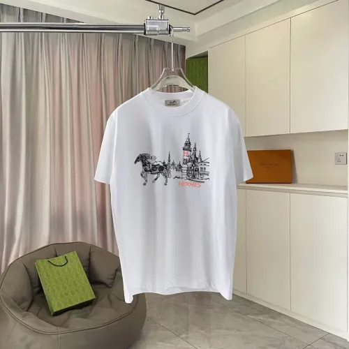 Hermes T-Shirts Short Sleeved For Unisex #1429664 $42.00 USD, Wholesale Replica Hermes T-Shirts
