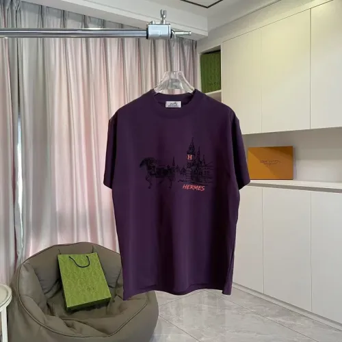 Hermes T-Shirts Short Sleeved For Unisex #1429666 $42.00 USD, Wholesale Replica Hermes T-Shirts