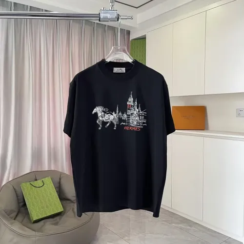 Hermes T-Shirts Short Sleeved For Unisex #1429667 $42.00 USD, Wholesale Replica Hermes T-Shirts