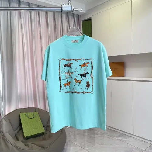 Hermes T-Shirts Short Sleeved For Unisex #1429669 $42.00 USD, Wholesale Replica Hermes T-Shirts
