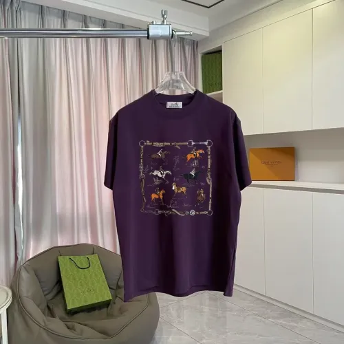Hermes T-Shirts Short Sleeved For Unisex #1429670 $42.00 USD, Wholesale Replica Hermes T-Shirts