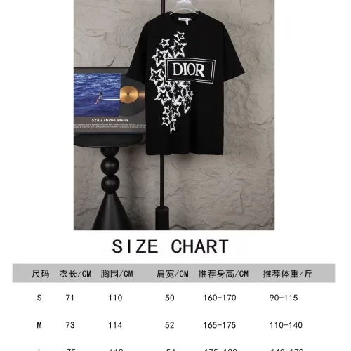 Replica Christian Dior T-Shirts Short Sleeved For Unisex #1430126 $36.00 USD for Wholesale