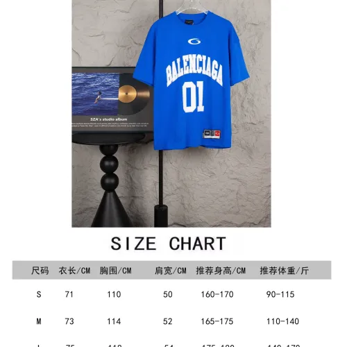 Replica Balenciaga T-Shirts Short Sleeved For Unisex #1430136 $34.00 USD for Wholesale