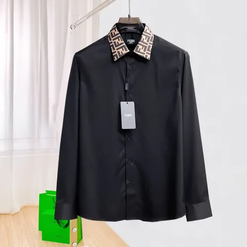 Fendi Shirts Long Sleeved For Men #1430140 $80.00 USD, Wholesale Replica Fendi Shirts