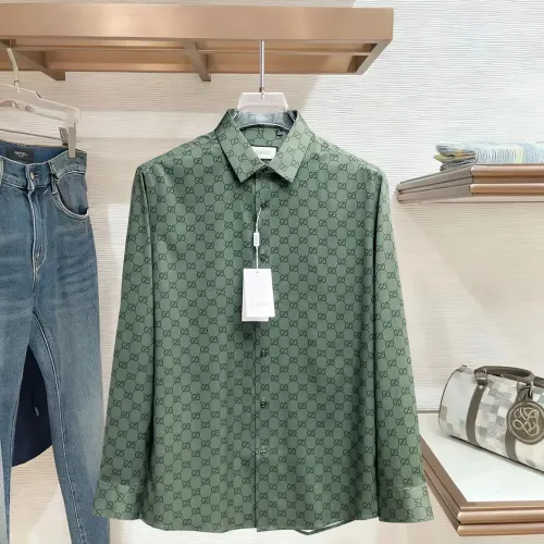 Gucci Shirts Long Sleeved For Men #1430142 $80.00 USD, Wholesale Replica Gucci Shirts