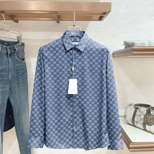 Gucci Shirts Long Sleeved For Men #1430143 $80.00 USD, Wholesale Replica Gucci Shirts